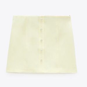 Pale yellow skirt